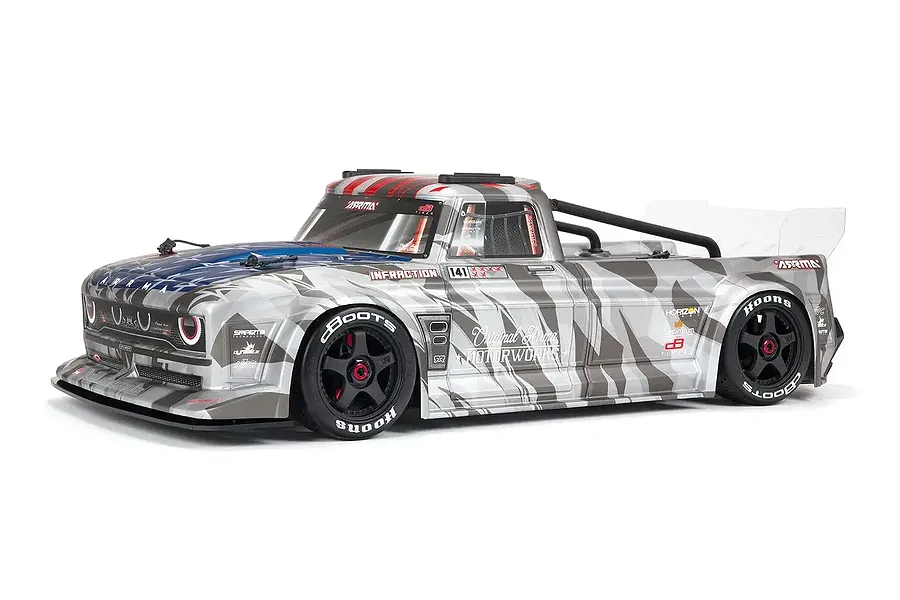 ARRMA INFRACTION 6S BLX RC Street Basher Electric Brushless 1/7 Scale RTR - Silver image 132728