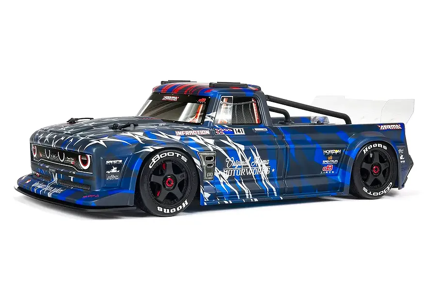 ARRMA INFRACTION 6S BLX RC Street Basher Electric Brushless 1/7 Scale RTR - Blue image 132748