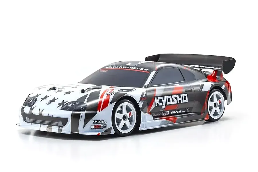 Kyosho Fazer Mk2 Toyota Supra A80 SWB RC Drift Car Electric 4WD 1/10 Scale RTR - White image 132775
