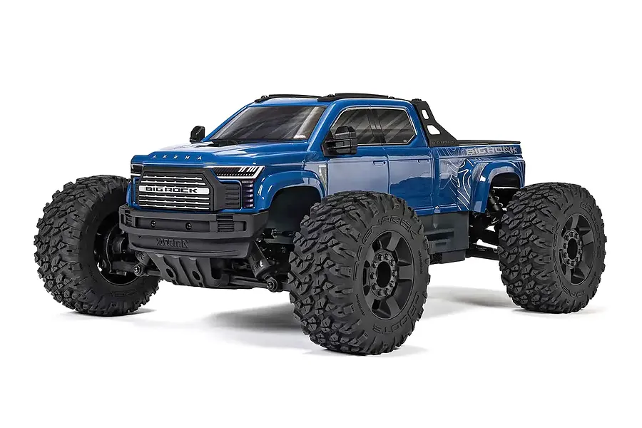 ARRMA Big Rock 223S DSC RC Monster Truck Electric Brushless 4WD 1/10 Scale RTR - Blue image 132787