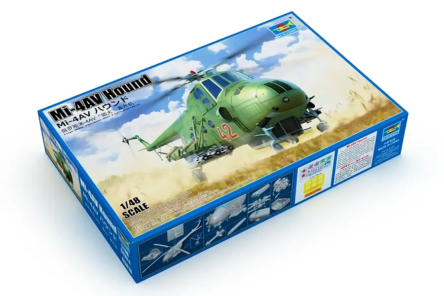 Trumpeter 1/48 Mi-4AV Hound Transport Helicopter Scaled Plastic Model Kit image 132794