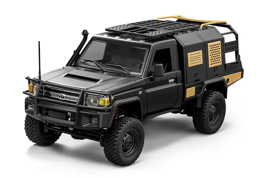 MN Model Toyota LC79 RC Rock Crawler Electric 4WD 1/12 Scale RTR - Black image 132954