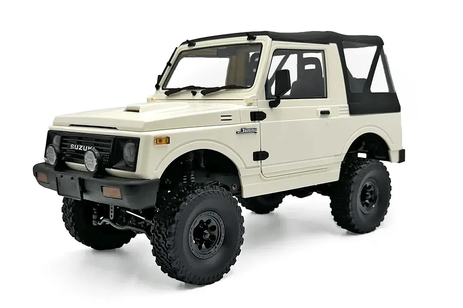 WPL C74-1 Suzuki Jimny JA11C Soft Top RC Rock Crawler Electric 4WD 1/10 Scale RTR - White image 133003
