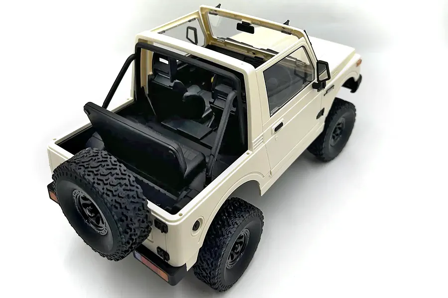 WPL C74-1 Suzuki Jimny JA11C Soft Top RC Rock Crawler Electric 4WD 1/10 Scale RTR - White image 133005