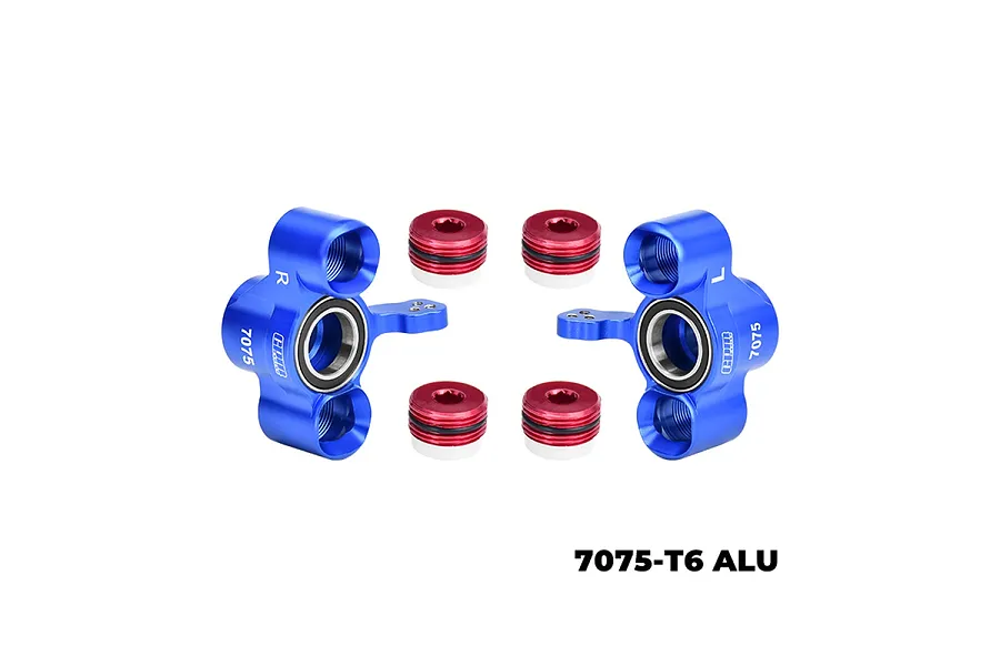 GPM Blue Aluminium Steering Hubs 2Pcs image 133018