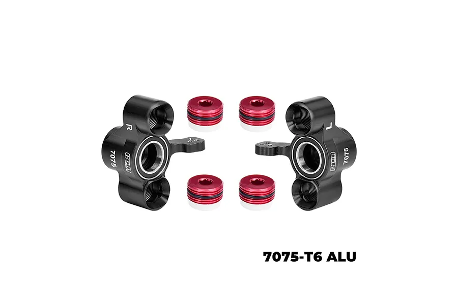 GPM Black Aluminium Steering Hubs 2Pcs image 133019