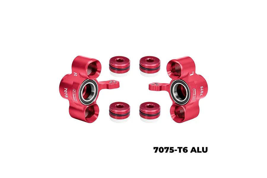 GPM Red Aluminium ARRMA Kraton &amp;amp; Outcast Steering Block Hubs image 133020