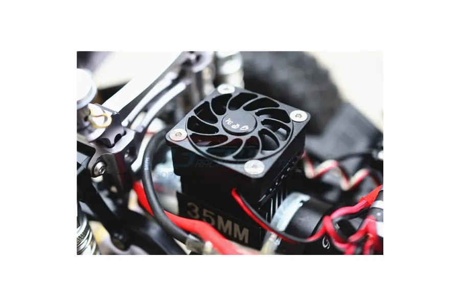 GPM Black Aluminium TRX-4 Motor Cooling Fan image 133048