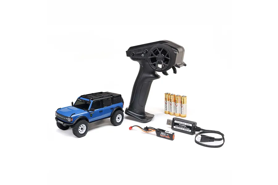 Axial SCX30 Ford Bronco RC Rock Crawler Electric 4WD 1/30 Scale RTR - Blue image 133218