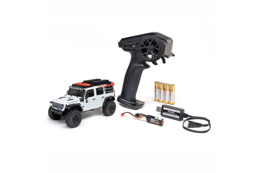 Axial SCX30 Jeep Wrangler RC Rock Crawler Electric 4WD 1/30 Scale RTR - White image 133266