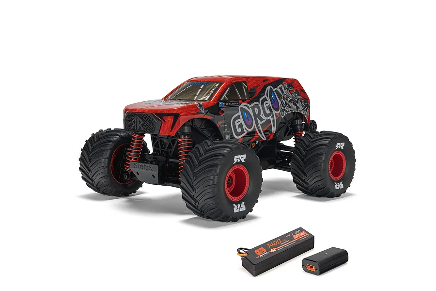 ARRMA Gorgon Grom RC Monster Truck Electric 4WD 1/16 Scale RTR - Red image 133346