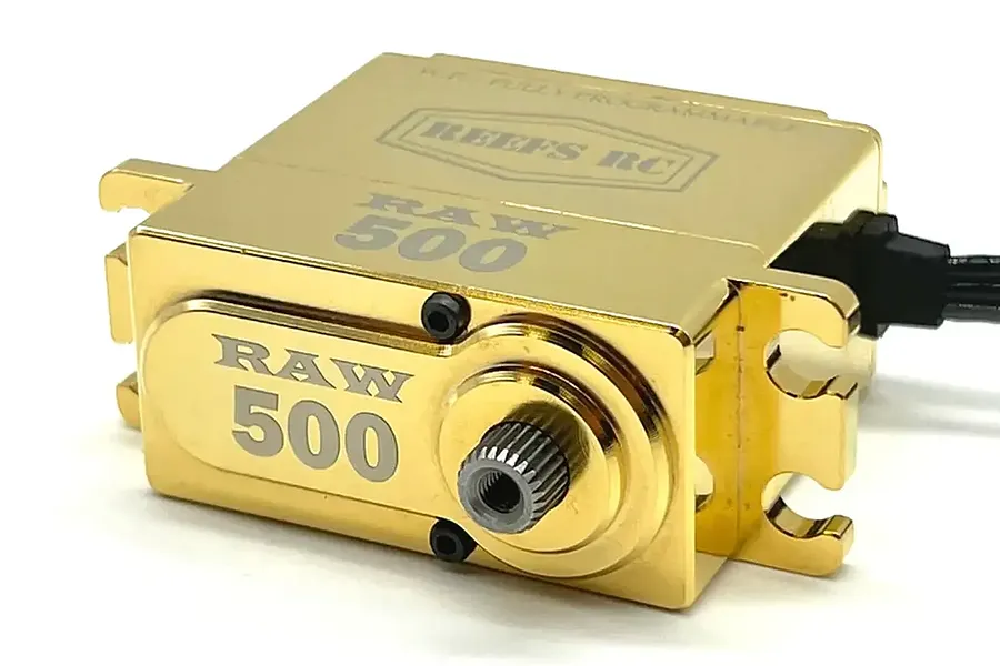Reefs RC Brass RAW500 Standard 41kg Brushless Metal Gear Servo - Brass image 133448