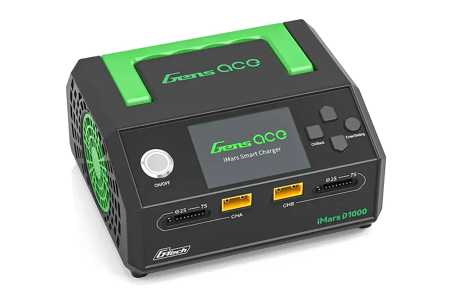 Gens Ace iMars D1000 G-Tech Dual Channel AC 1000W Smart Charger image 133473