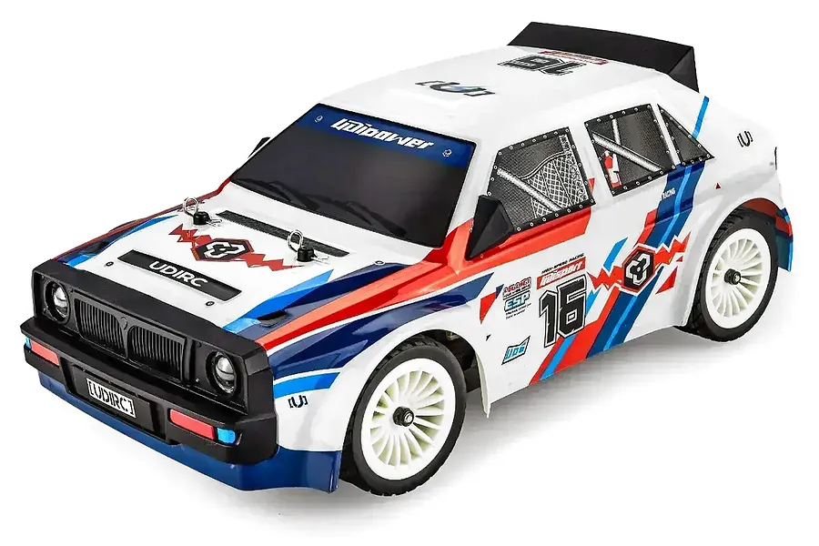 UDI Rally RC Drift Car Electric 4WD 1/16 Scale RTR - White image 133521