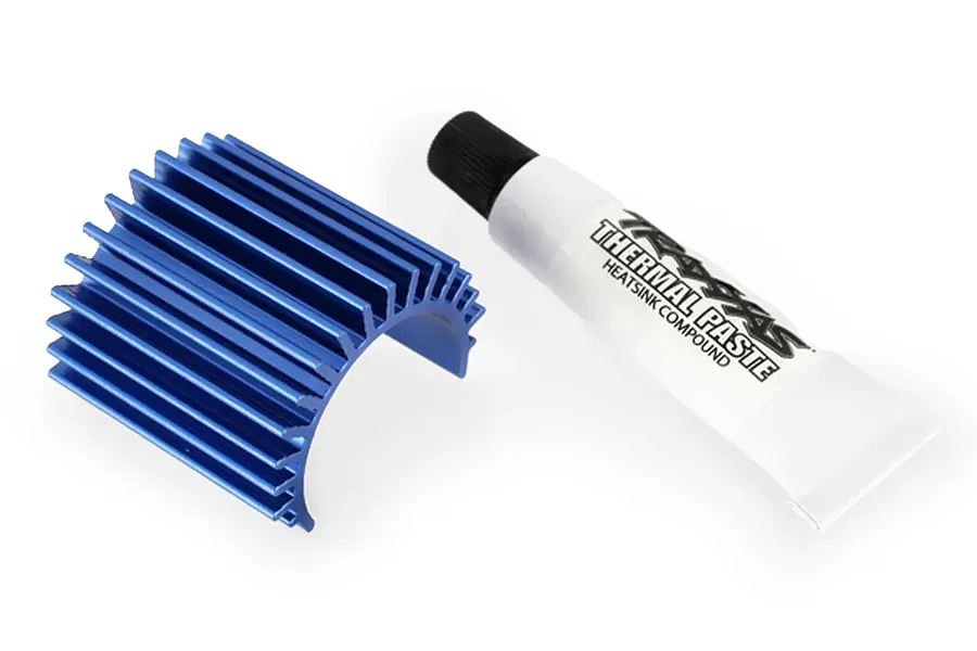 Traxxas Blue Aluminium 380 Motor Heat Sink w/ Thermal Paste image 133545