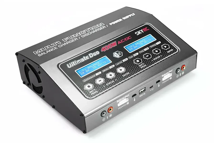 SkyRC D400 Ultimate Duo 400W Dual Port AC/DC Charger/Power Supply Smart Charger image 133615