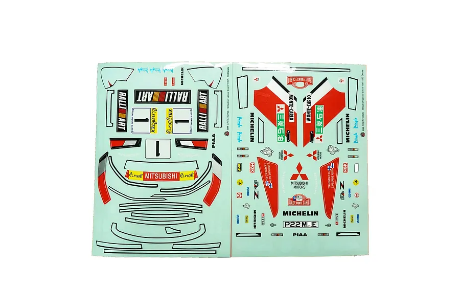 Yeah Racing 1/10 Mitsubishi Lancer Evo IV Painted Body Shell with Rims -  White image 12