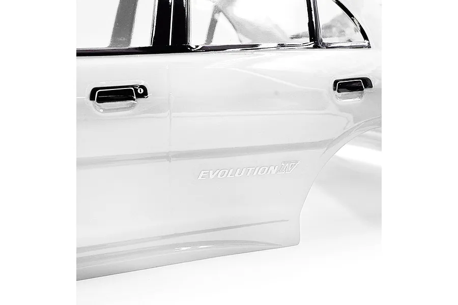 Yeah Racing 1/10 Mitsubishi Lancer Evo IV Painted Body Shell with Rims -  White image 8