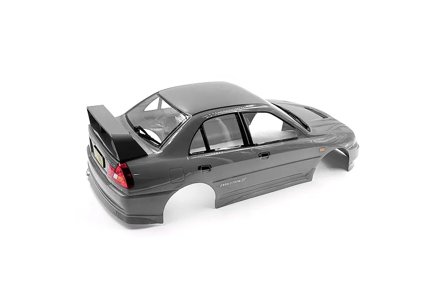 Yeah Racing 1/10 Mitsubishi Lancer Evo IV Painted Body Shell with Rims - Silver image 3