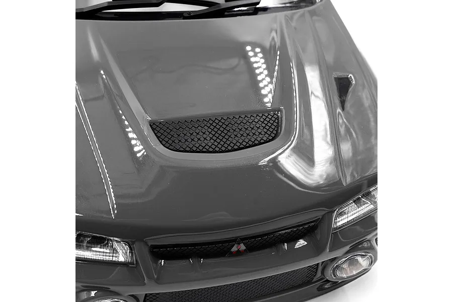 Yeah Racing 1/10 Mitsubishi Lancer Evo IV Painted Body Shell with Rims - Silver image 5