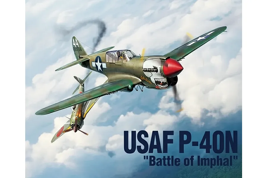 Academy 1/48 USAAF P-40N &amp;quot;Battle of Imphal&amp;quot; Fighter Scaled Plastic Model Kit image 133742