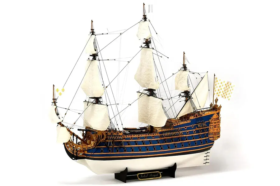 Artesania Latina 1/72 LE Soleil Royal Louis XIV&amp;#039;s Flagship with Figurines Scaled Wooden Model Kit image 133768