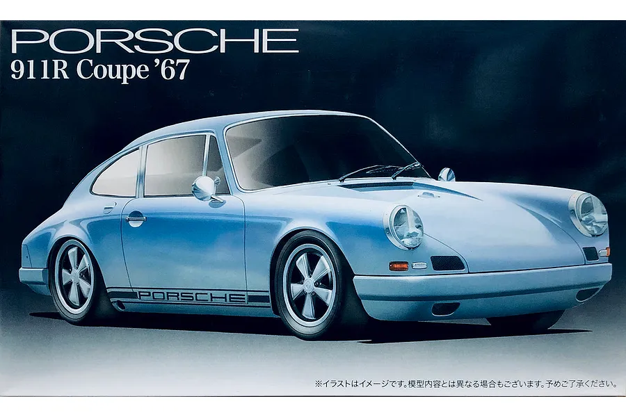 Fujimi 1/24 1967 Porsche 911R Coupe Scaled Plastic Model Kit image 133782