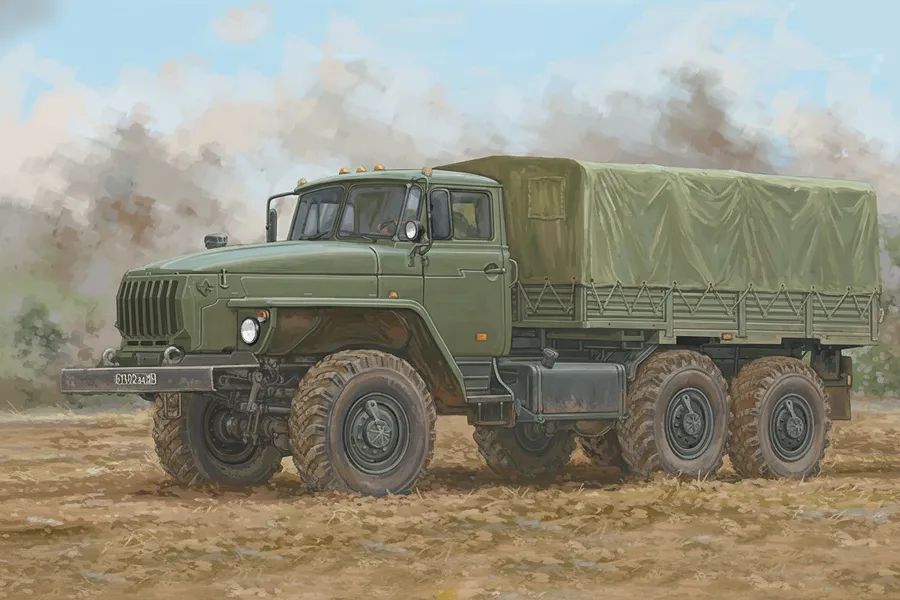 Trumpeter 1/35 Russian URAL-4320 Military Truck Scaled Plastic Model Kit image 133864