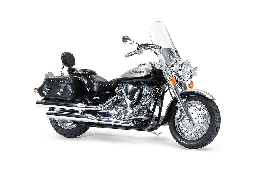 Tamiya 1/12 Yamaha XV1600 Road Star Customer Motorcycle Scaled Plastic Model Kit image 133954