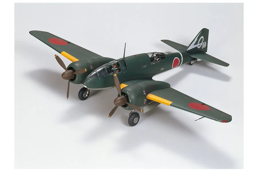 Tamiya 1/48 Mitsubishi KI-46 III Type 100 Reconnaissance Aircraft with 4x4 Kurogane Light Vehicle Scaled Plastic Model Kit image 134192