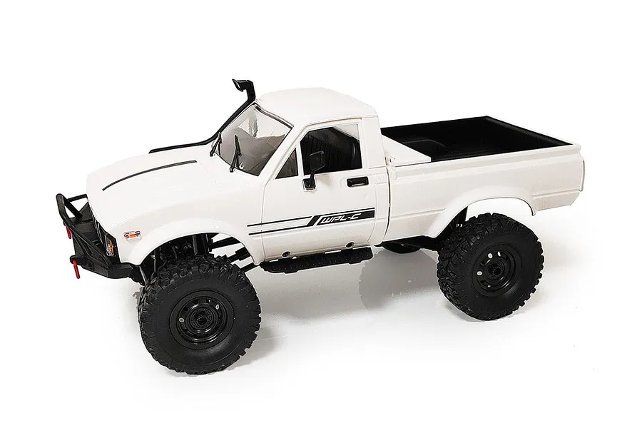 WPL C24-1 Upgraded RC Rock Crawler Electric 4WD 1/16 Scale RTR with Headlights - White image 134369