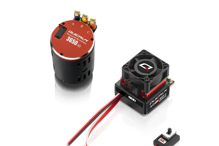 Hobbywing 3650 G2 10.5T Motor and QuicRun 10BL60 60A ESC Sensored Brushless Combo image 134510
