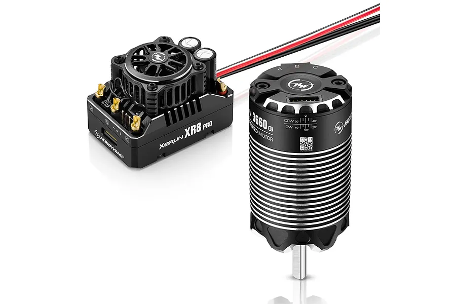 Hobbywing XeRun 3652SD G3 5300Kv Motor and XR8 Pro G3 200A ESC Sensored Brushless Combo image 134544