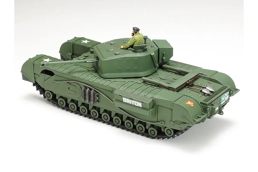 Tamiya 1/48 British Churchill (Mk.VII) Crocodile Tank Scaled Plastic Model Kit image 134586