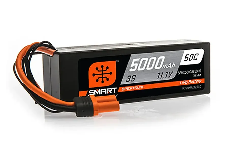 Spektrum 11.1V 5000mAh 50C Hard Case LiPo Battery w/ Smart Technology image 134634