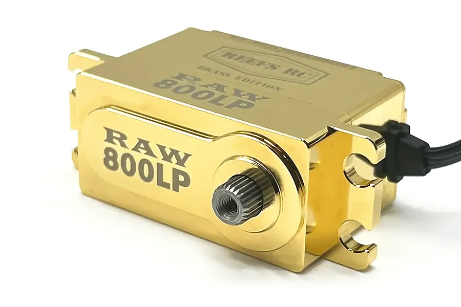 Reefs RC Brass RAW800LP Low Profile 58kg 8.4V Brushless Metal Gear Servo - Brass image 134637