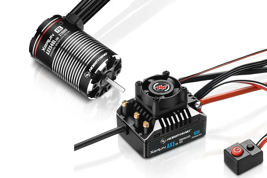 Hobbywing XeRun AXE 540L R2 2800Kv FOC Sensored Brushless 80A Motor and ESC Crawler Combo image 134648