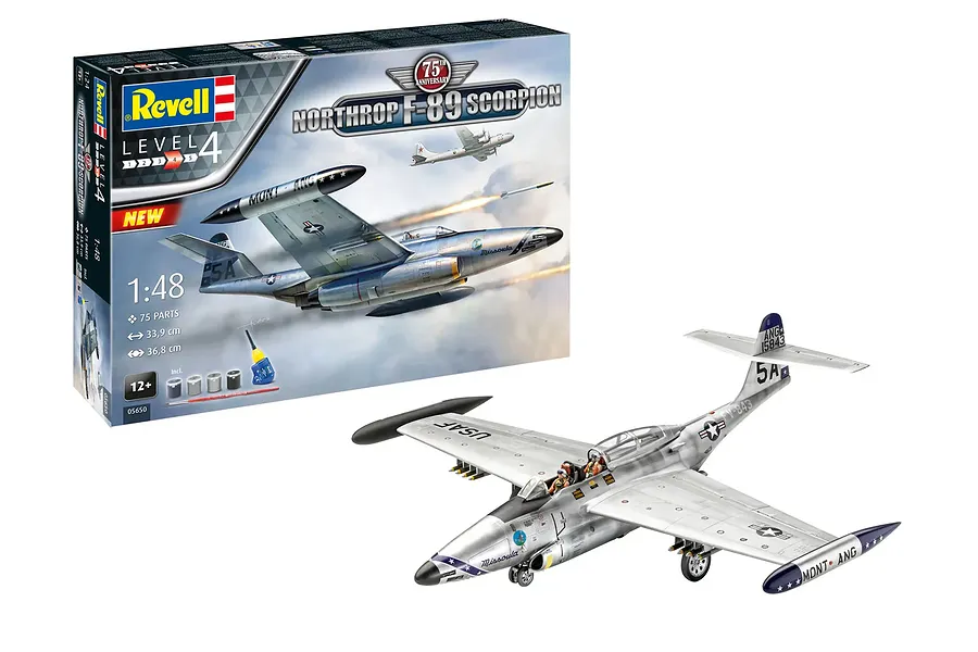 Revell 1/48 US Northrop F-89 Scorpion Scaled Plastic Model Kit image 134654