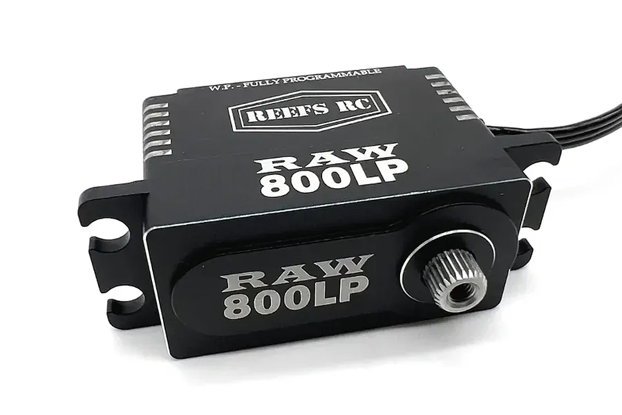 Reefs RC Aluminium RAW800 Low Profile 58kg 8.4V Brushless Metal Gear Servo - Black image 134673