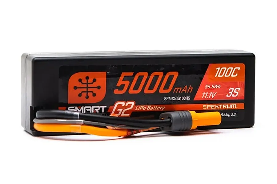 Spektrum 11.1V 5000mAh 100C Smart G2 Hard Case LiPo Battery w/ Smart Technology image 134674