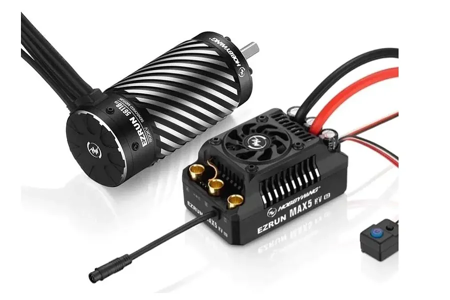 Hobbywing MAX5 G2 250A HV ESC &amp;amp; 56118SD G2 650kV Sensored Motor Combo image 134675
