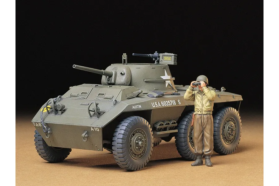 Tamiya 1/35 U.S. M8 Greyhound Light Armoured Car Scaled Plastic Model Kit image 134676