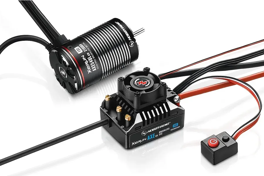 Hobbywing XeRun AXE 540L R2 2100Kv FOC Sensored Brushless 80A Motor and ESC Crawler Combo image 134693