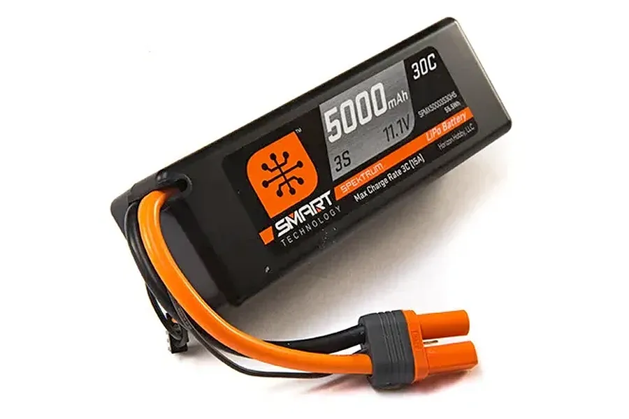 Spektrum 11.1v 5000mAh 30C Hard Case LiPo Battery w/ Smart Technology image 134695