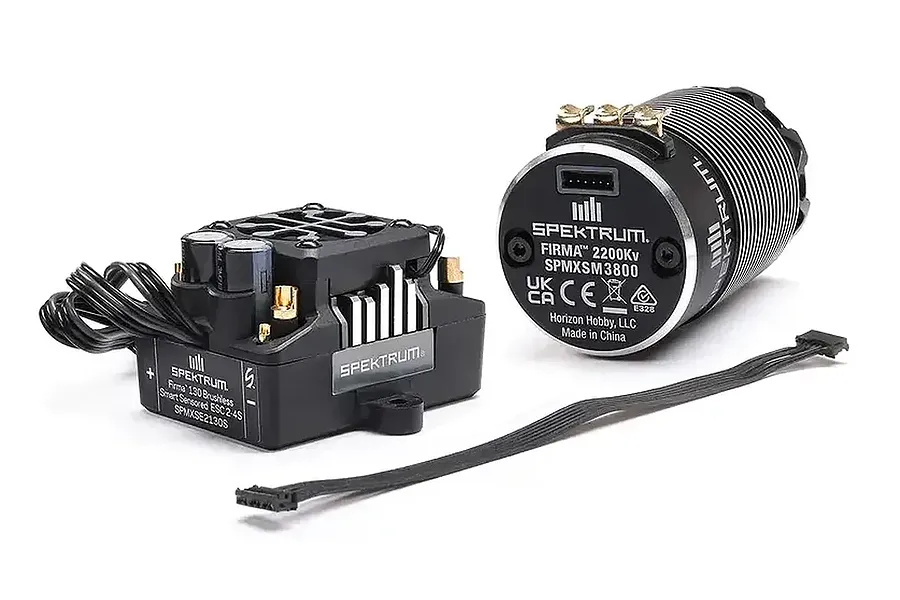 Spektrum Firma 2200Kv Brushless Sensored Motor &amp;amp; Smart 130A ESC Combo image 134710