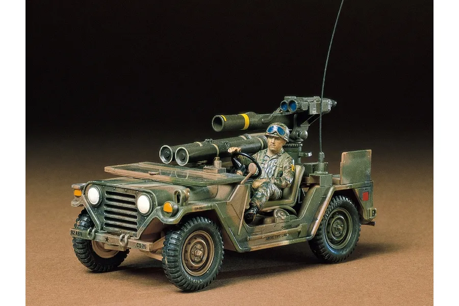 Tamiya 1/35 U.S. M151A2 with Tow Missile Launcher (M220 Tracking System) Truck Scaled Plastic Model Kit image 2