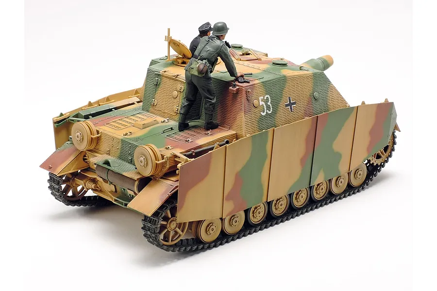 Tamiya 1/35 German Sturmpanzer IV Brummbar (Sd.Kfz.166) Spate Produktion Scaled Plastic Model Kit image 134802