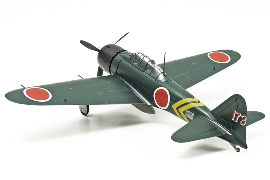 Tamiya 1/72 Mitsubishi A6M3/3a Model 22 Zeke Zero Fighter Scaled Plastic Model Kit image 134820