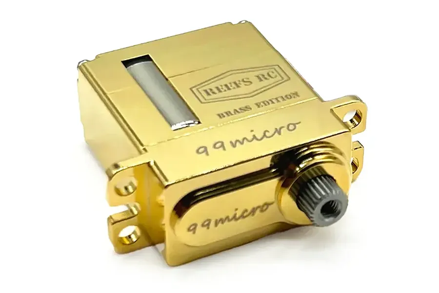 Reefs RC Brass 99MICRO Micro 8.3kg 8.4V Coreless Metal Gear Servo - Brass image 134839