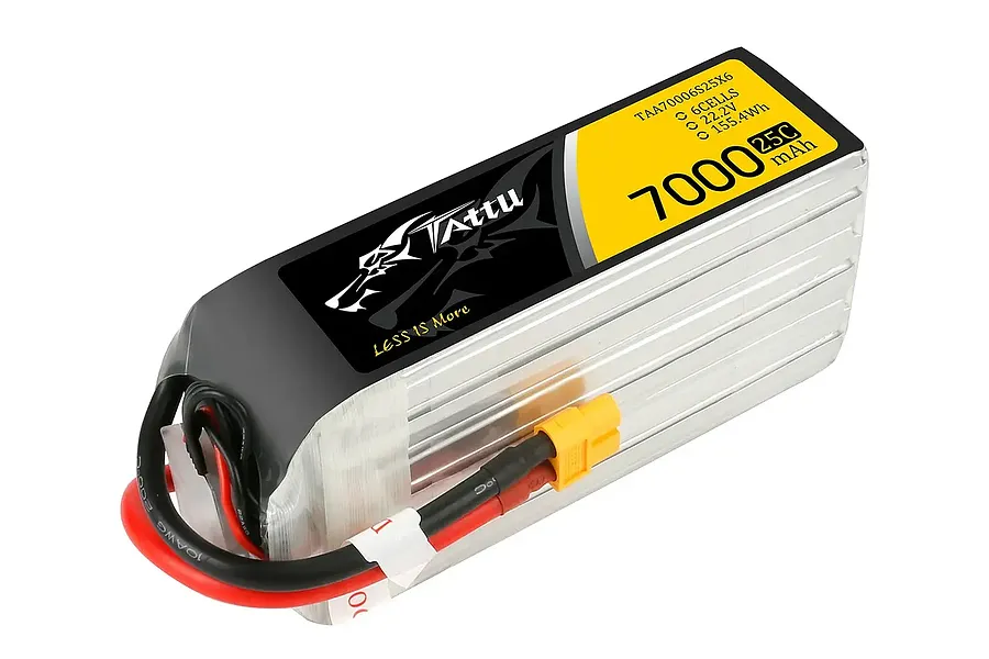 Tattu 22.2v 7000mAh 25C 6S LiPo Battery Pack w/ XT60 image 134849